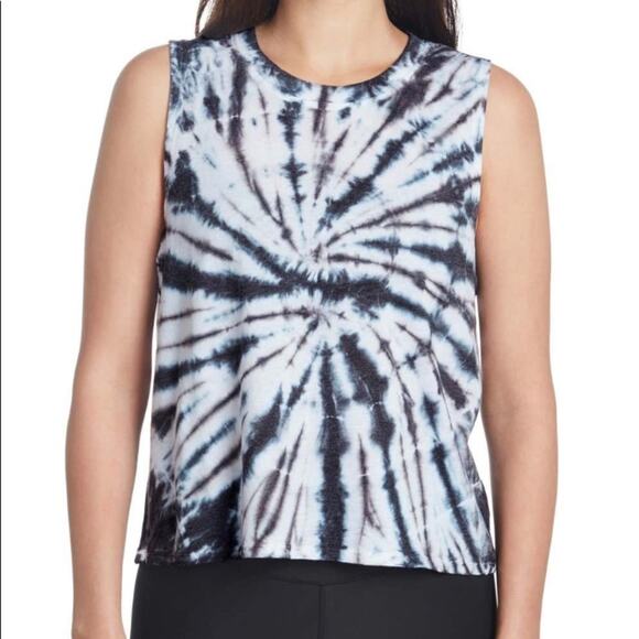 Sage Collective Tie Dye Crew Neck Tank Top - Picture 1 of 5